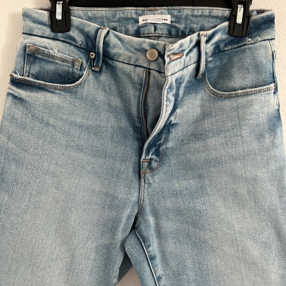 Good American High-Rise Light Blue Jeans